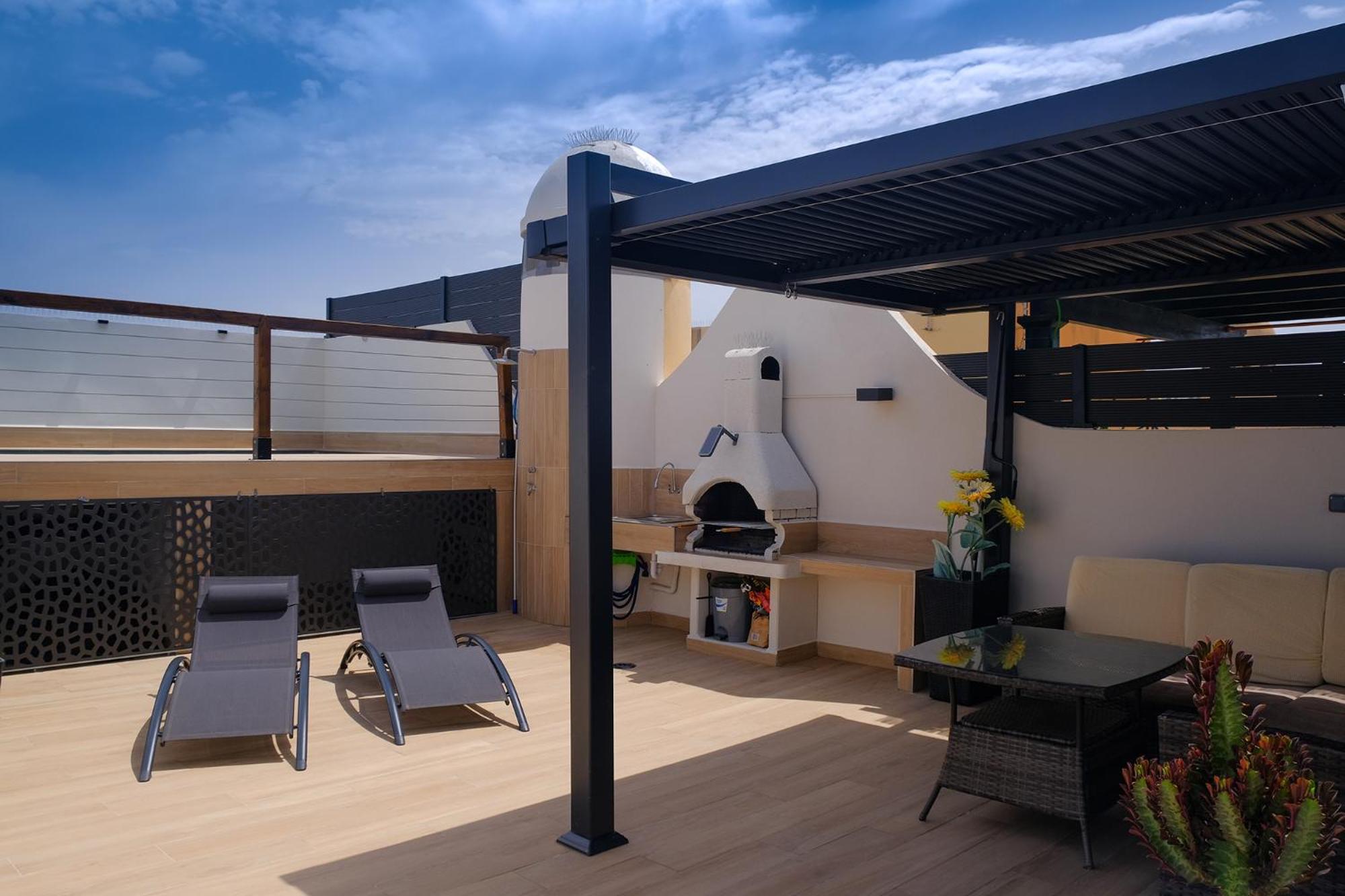 Appartamento Ático con piscina privada a 150m de la playa Vera Esterno foto